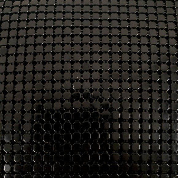 Vintage 70s Chainmail Embellished Purse Black - Picture 8 of 12